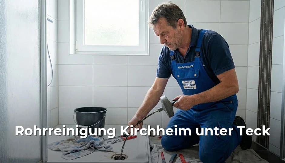 Rohrreinigung Kirchheim unter Teck - 24/7 Notdienst Professionelle Rohrreinigung und Kanalreinigung Kirchheim unter Teck Baden-Württemberg - Schnelle Hilfe bei Verstopfungen, Abflussproblemen und Rohrbrüchen in Kirchheim unter Teck und Esslingen
